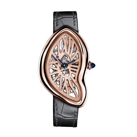 cartier montre crash skeleton|original cartier crash watch.